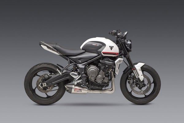 Yoshimura TRIDENT 2021 Race AT2 Stainless Full Exhaust, w/ Stainless Muffler