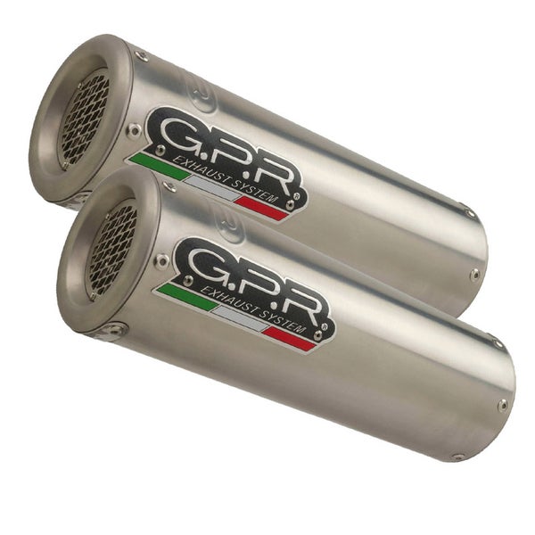 GPR Ducati 848 2007-13 Pair of EC-Approv. slip-on exhaust catalized M3 Titanium