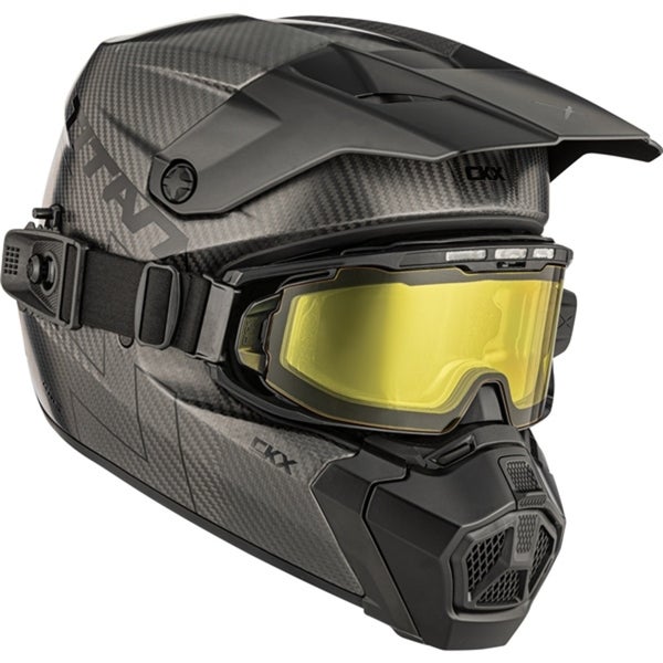 CKX Helmet Titan AMS Matt Carbon + Heated Goggles